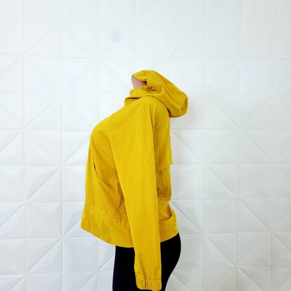 Lululemon Women's Honeycomb Yellow Pack It Up Full-Zip Windbreaker Jacket Size 6 - Picture 4 of 9